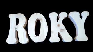 Set písmen ROKY 25cm - typ Lenka