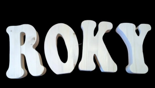 Set písmen ROKY 25cm - typ Kristýna