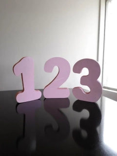 Set čísel 1,2,3 - typ Acan 25,5cm - růžová
