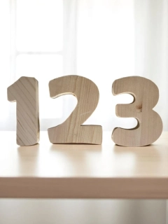 Set čísel 1,2,3 - typ Juno 14cm 