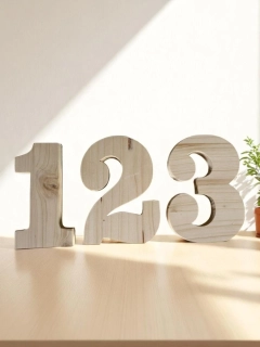 Set čísel 1,2,3 - typ Míša 16cm 