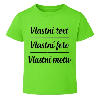 Triko dětské zelené - vlastní potisk