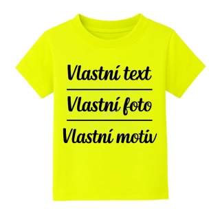 Triko dětské světle zelené - vlastní potisk